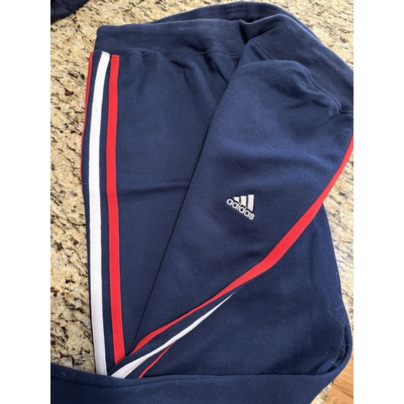 Vintage Adidas‎ Track Pants Red White And Blue - Picture 1 of 3